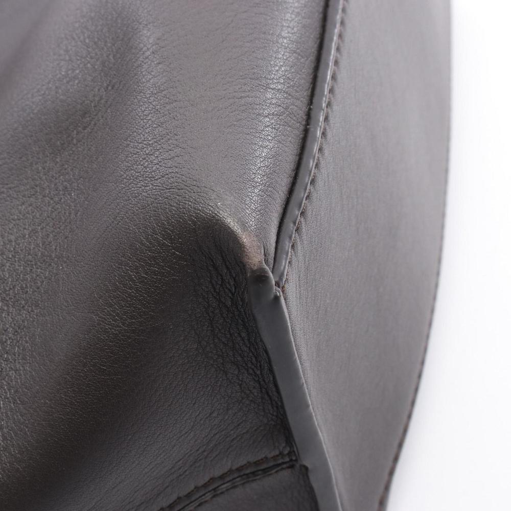 LOEWE CUBI Small Shoulder Bag, Leather, Men's, Gray - Picture 6 of 7